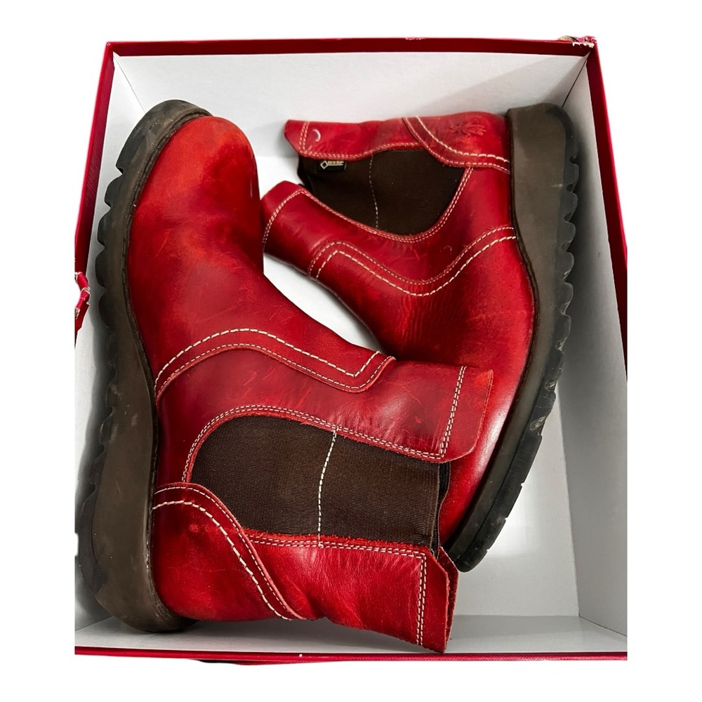 Fly London Red Ankle Boots size 39